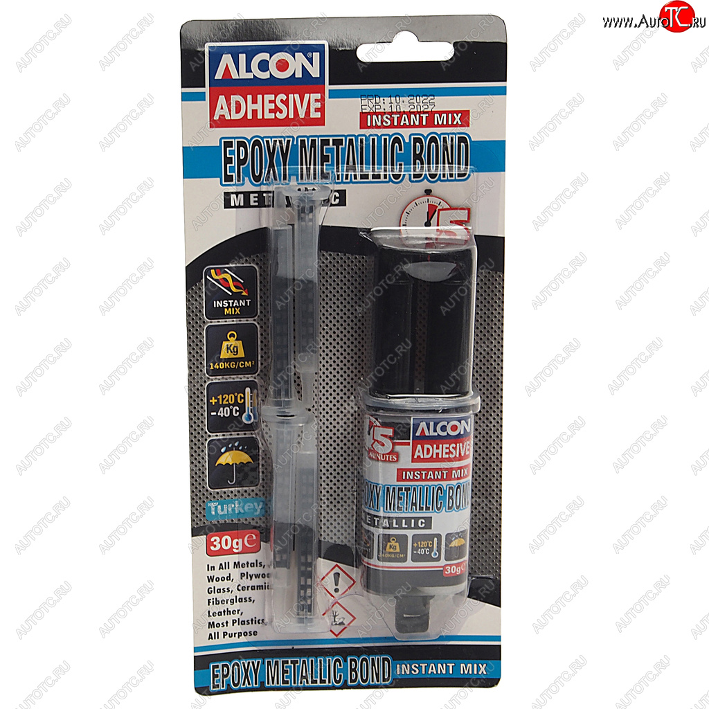 429 р. Клей эпоксидный двухкомпонентный серый 30г шприц ALCON ALCON m-2312  с доставкой в г. Майкоп