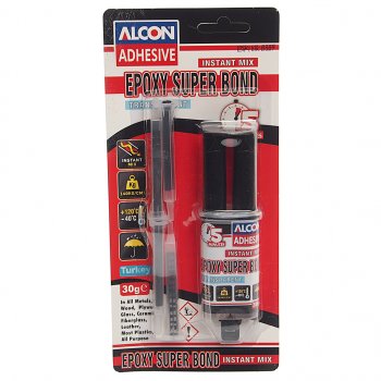 449 р. Клей эпоксидный двухкомпонентный прозрачный 30г шприц ALCON ALCON m-2313  с доставкой в г. Майкоп. Увеличить фотографию 1