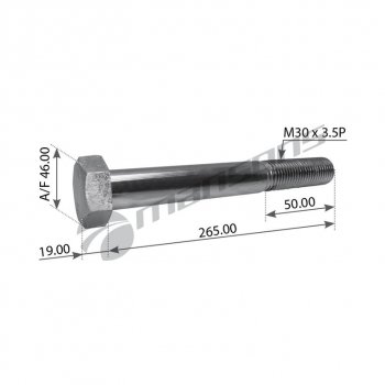 1 029 р. Болт BPW рессоры (M30x3.5x265) MANSONS MANSONS m30265  с доставкой в г. Майкоп. Увеличить фотографию 1