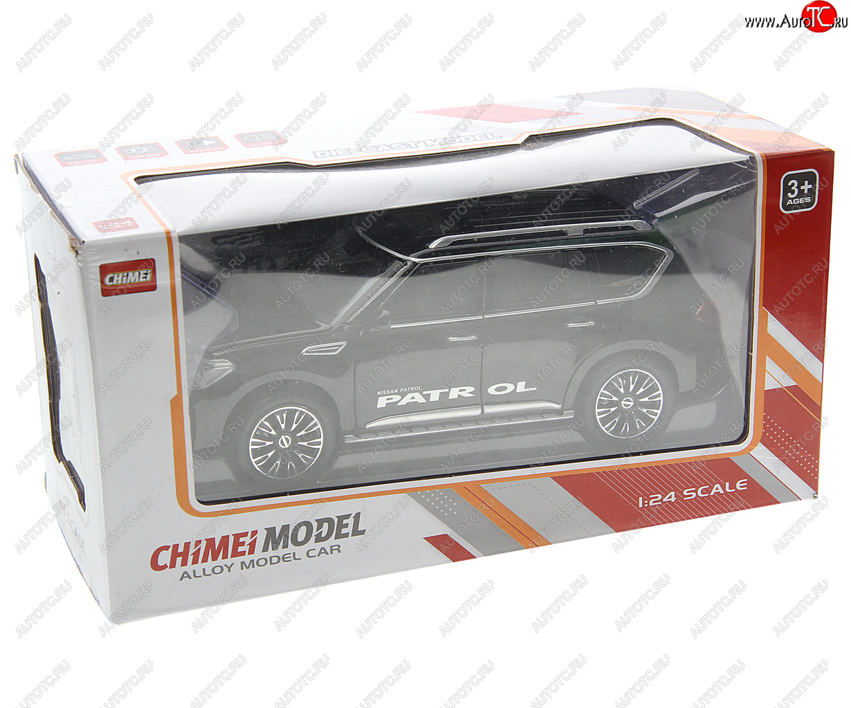 3 299 р. Модель автомобиля NISSAN Patrol 1:24 (свет, звук) металлическая NO NAME m 332-1  с доставкой в г. Майкоп