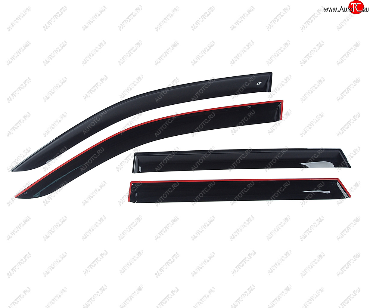 2 669 р. Дефлектор MITSUBISHI Lancer (01-08) окон комплект COBRA TUNING COBRA TUNING m40803  с доставкой в г. Майкоп