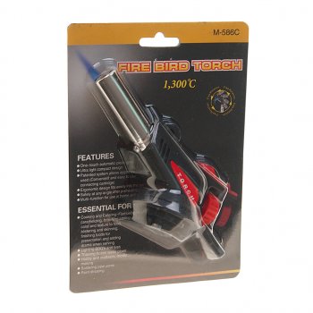 439 р. Горелка газовая под цанговый баллон с пьезоподжигом FIRE BIRD TORCH FIRE BIRD TORCH m-586c  с доставкой в г. Майкоп. Увеличить фотографию 1