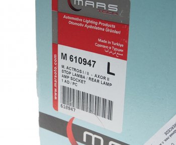 3 089 р. Фонарь задний MERCEDES Actros левый (525х140мм) АМР разъем сбоку MARS TECH MARS TECH m610947  с доставкой в г. Майкоп. Увеличить фотографию 4