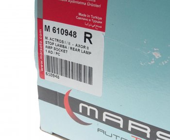 3 089 р. Фонарь задний MERCEDES Actros правый (525х140мм) АМР разъем сбоку MARS TECH MARS TECH m610948  с доставкой в г. Майкоп. Увеличить фотографию 3