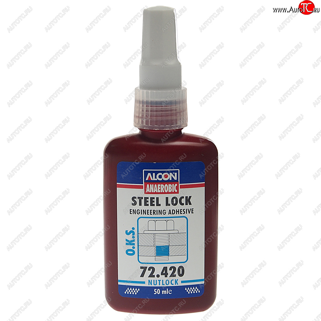 369 р. Фиксатор резьбы анаэробный средней фиксации 50мл ALCON ALCON m-7242 ALCON m-7242  с доставкой в г. Майкоп