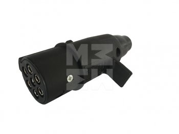 439 р. Разъем электрический прицепа ISO 1185 Type N 7-полюсный (вилка пластик) MARSHALL MARSHALL m7341001  с доставкой в г. Майкоп. Увеличить фотографию 5
