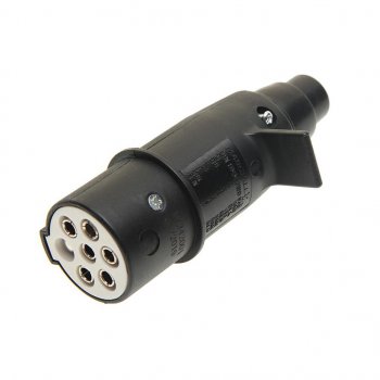 469 р. Разъем электрический прицепа ISO 3731 Type S 7-полюсный (вилка пластик) MARSHALL MARSHALL m7342001  с доставкой в г. Майкоп. Увеличить фотографию 1