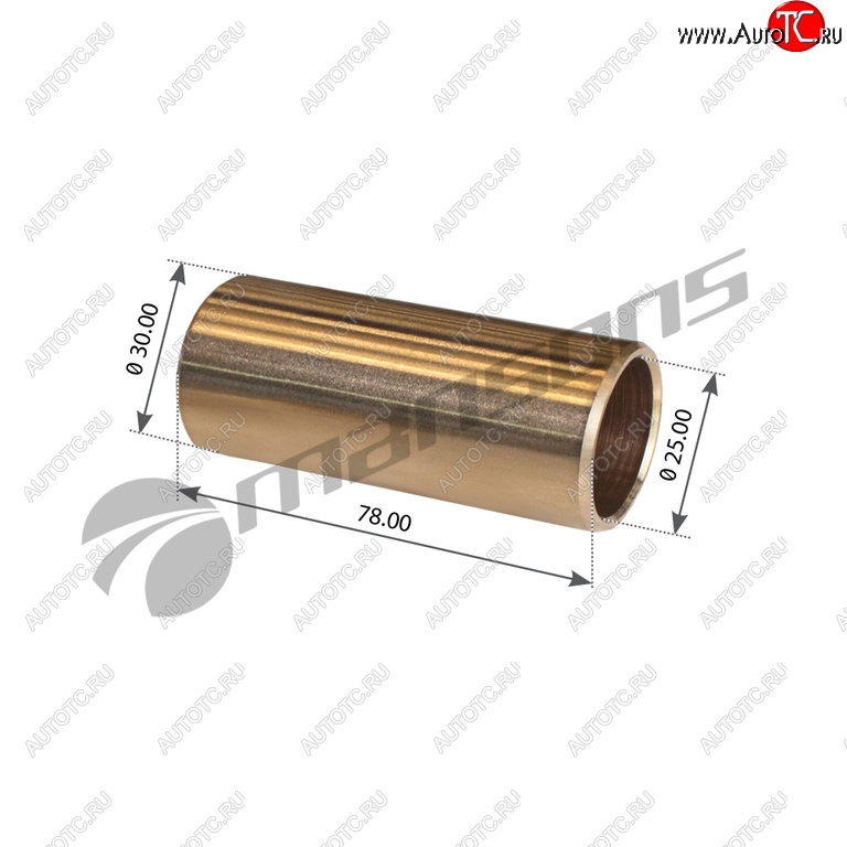 399 р. Втулка MAN M90 рессоры передней (25х30х78) MANSONS MANSONS m78-3025  с доставкой в г. Майкоп