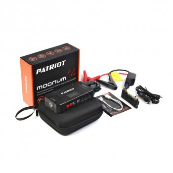 11 999 р. Устройство пусковое 12V 600A 14000мАч (power bank) PATRIOT PATRIOT magnum 14  с доставкой в г. Майкоп. Увеличить фотографию 5