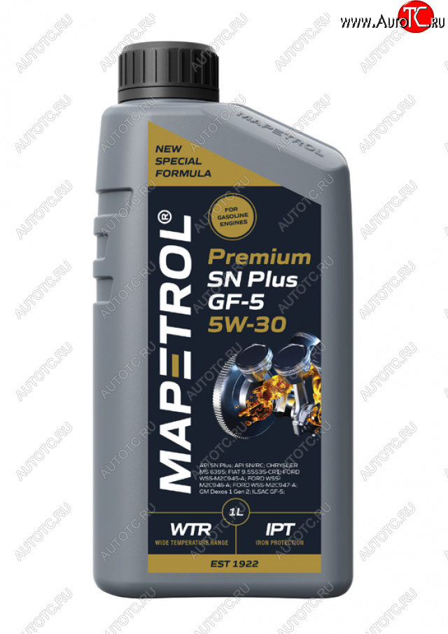 1 199 р. Масло моторное PREMIUM SN PLUS GF-5 5W30 синт.1л MAPETROL MAPETROL map0017  с доставкой в г. Майкоп