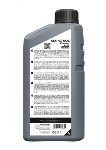 1 329 р. Масло моторное PREMIUM LL III 5W30 синт.1л MAPETROL MAPETROL map0023  с доставкой в г. Майкоп. Увеличить фотографию 2