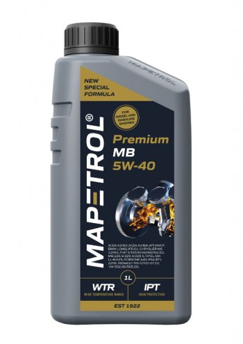 1 279 р. Масло моторное PREMIUM MB 5W40 синт.1л MAPETROL MAPETROL map0157  с доставкой в г. Майкоп. Увеличить фотографию 1
