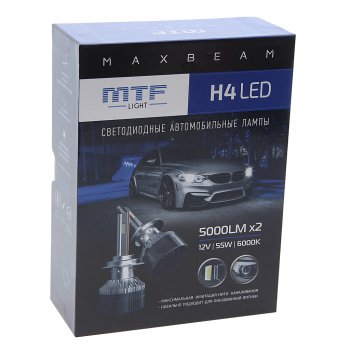 7 949 р. Лампа светодиодная 12V H4 P43t-38 (2шт.) MTF MTF mb04k6  с доставкой в г. Майкоп. Увеличить фотографию 3