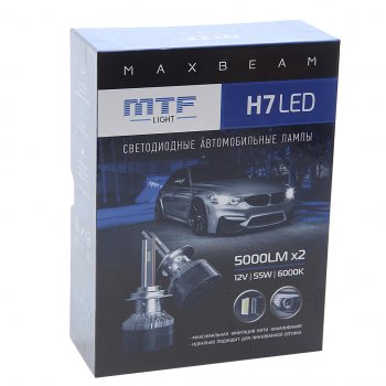 6 899 р. Лампа светодиодная 12V H7 PX26d (2шт.) MTF MTF mb07k6  с доставкой в г. Майкоп. Увеличить фотографию 4