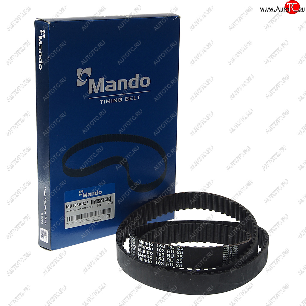 519 р. Ремень ГРМ HYUNDAI Porter (163х25.4) MANDO MANDO mb163ru25  с доставкой в г. Майкоп