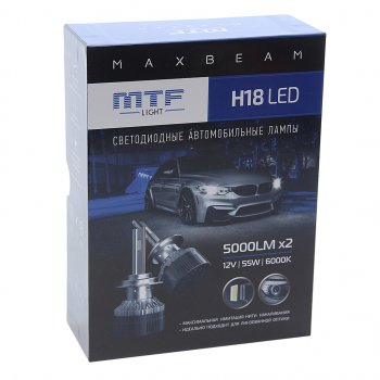 6 899 р. Лампа светодиодная 12V H18 PY26d-1 (2шт.) MTF MTF mb18k6  с доставкой в г. Майкоп. Увеличить фотографию 4