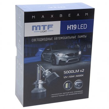 7 899 р. Лампа светодиодная 12V H19 PU43t-3 (2шт.) MTF MTF mb19k6  с доставкой в г. Майкоп. Увеличить фотографию 3