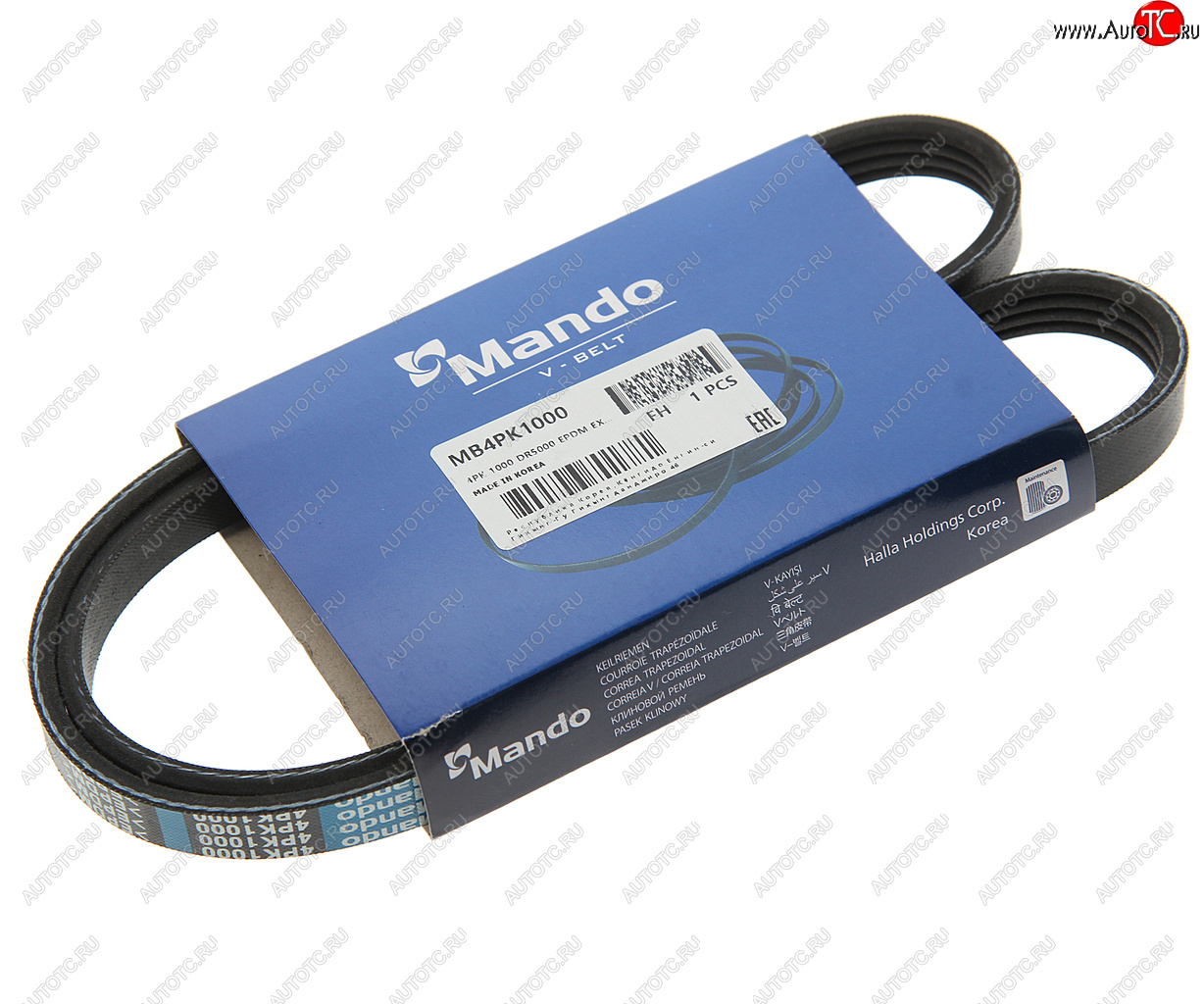 153 р. Ремень приводной поликлиновой 4PK1000 MANDO MANDO mb4pk1000  с доставкой в г. Майкоп