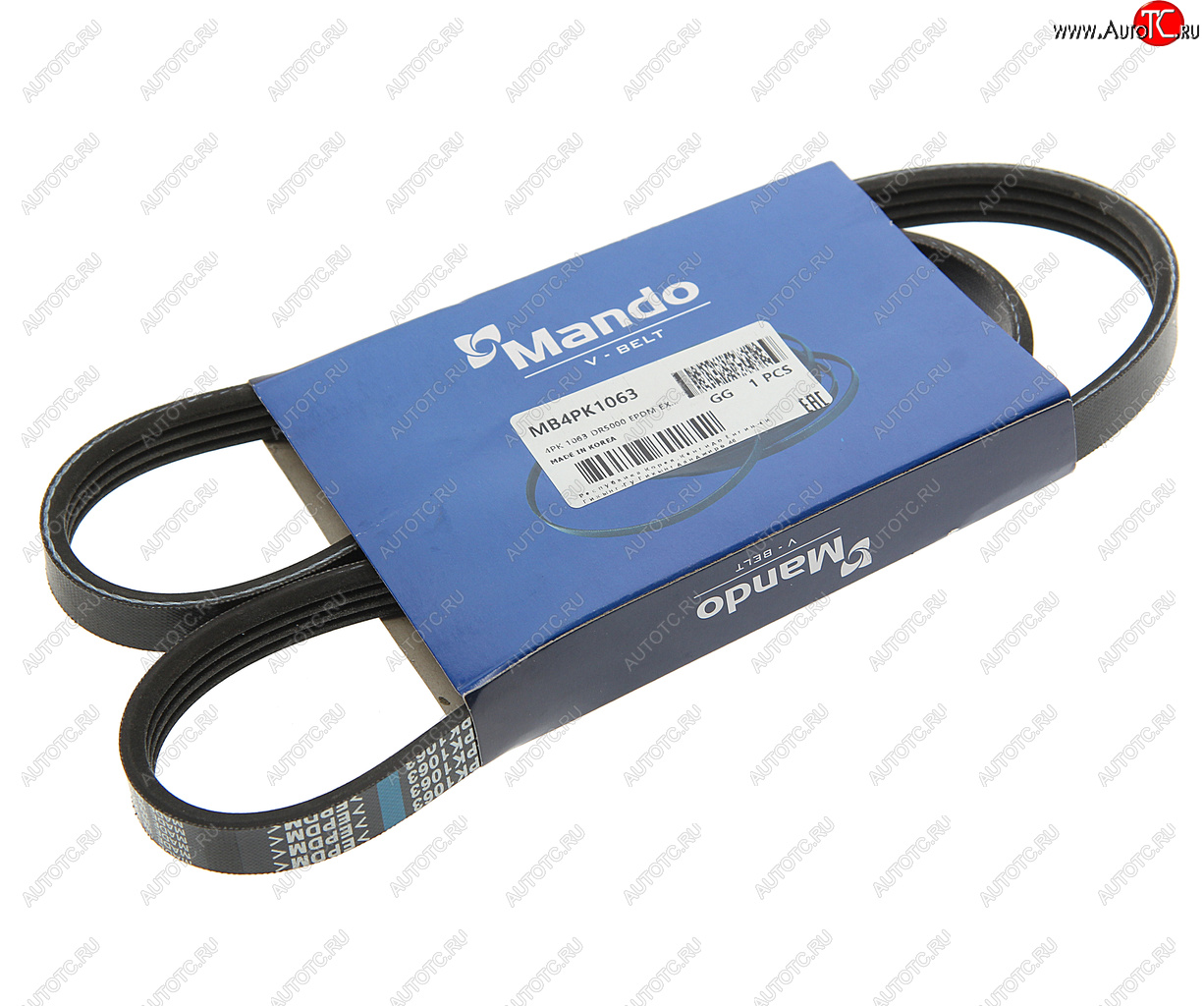 399 р. Ремень приводной поликлиновой 4PK1063 MANDO MANDO mb4pk1063  с доставкой в г. Майкоп