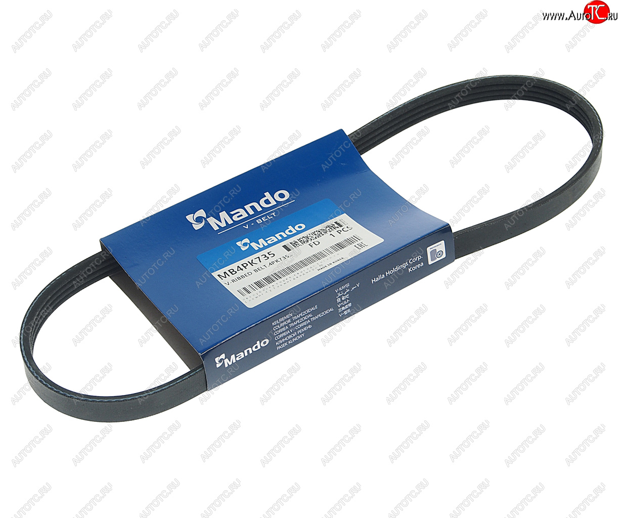 123 р. Ремень приводной поликлиновой 4PK735 DAEWOO Matiz кондиционера MANDO MANDO mb4pk735  с доставкой в г. Майкоп