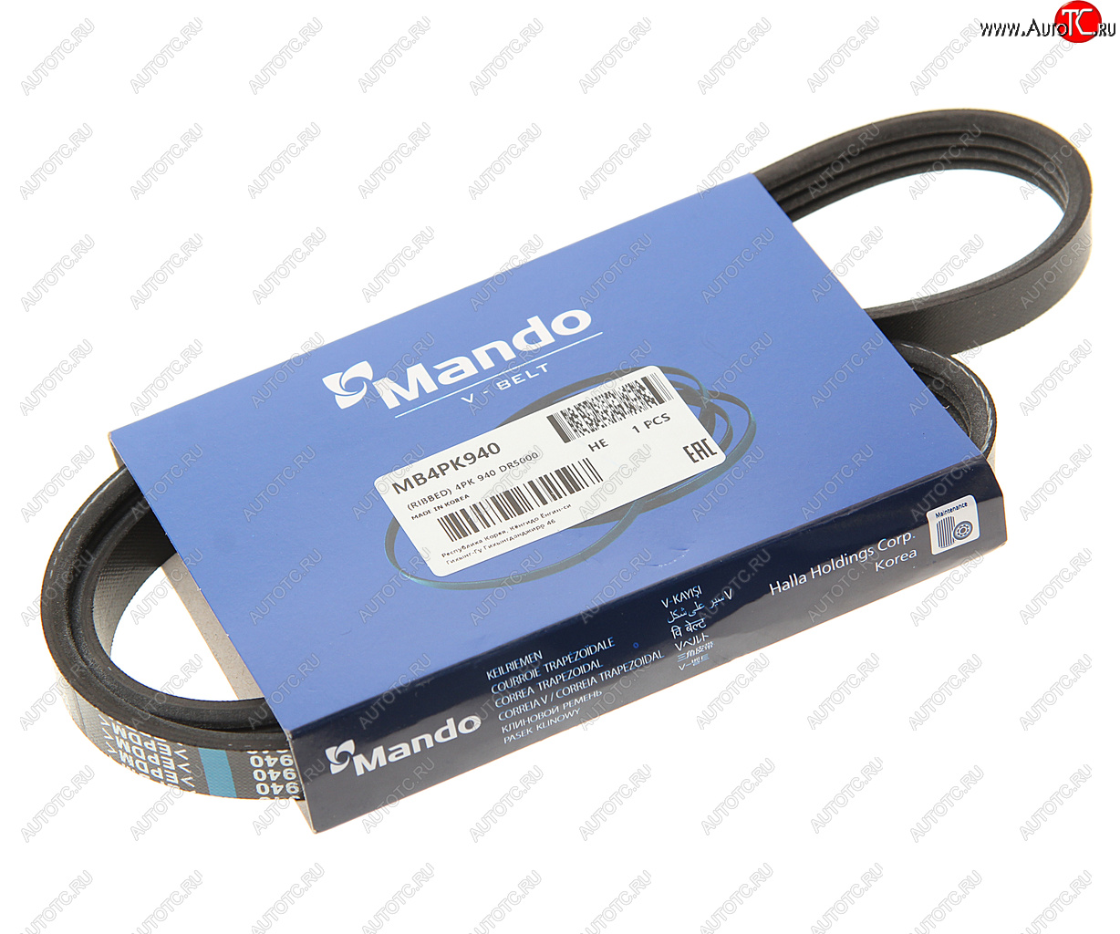 419 р. Ремень приводной поликлиновой 4PK940 KIA Spectra,Sephia,Shuma кондиционера MANDO MANDO mb4pk940  с доставкой в г. Майкоп
