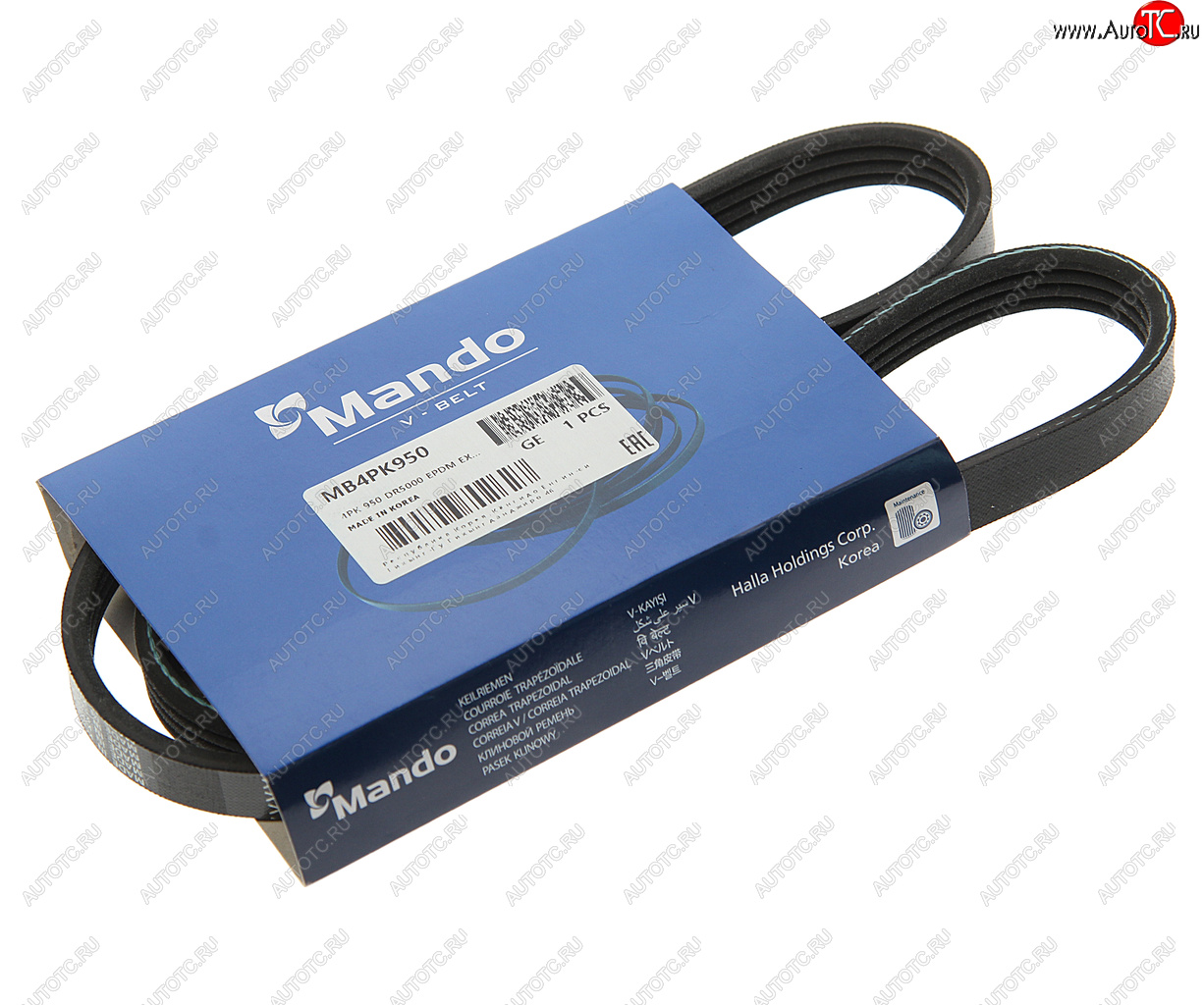 339 р. Ремень приводной поликлиновой 4PK950 MANDO MANDO mb4pk950 MANDO mb4pk950  с доставкой в г. Майкоп