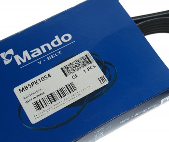 319 р. Ремень приводной поликлиновой 5PK1054 MANDO MANDO mb5pk1054 MANDO mb5pk1054  с доставкой в г. Майкоп. Увеличить фотографию 3