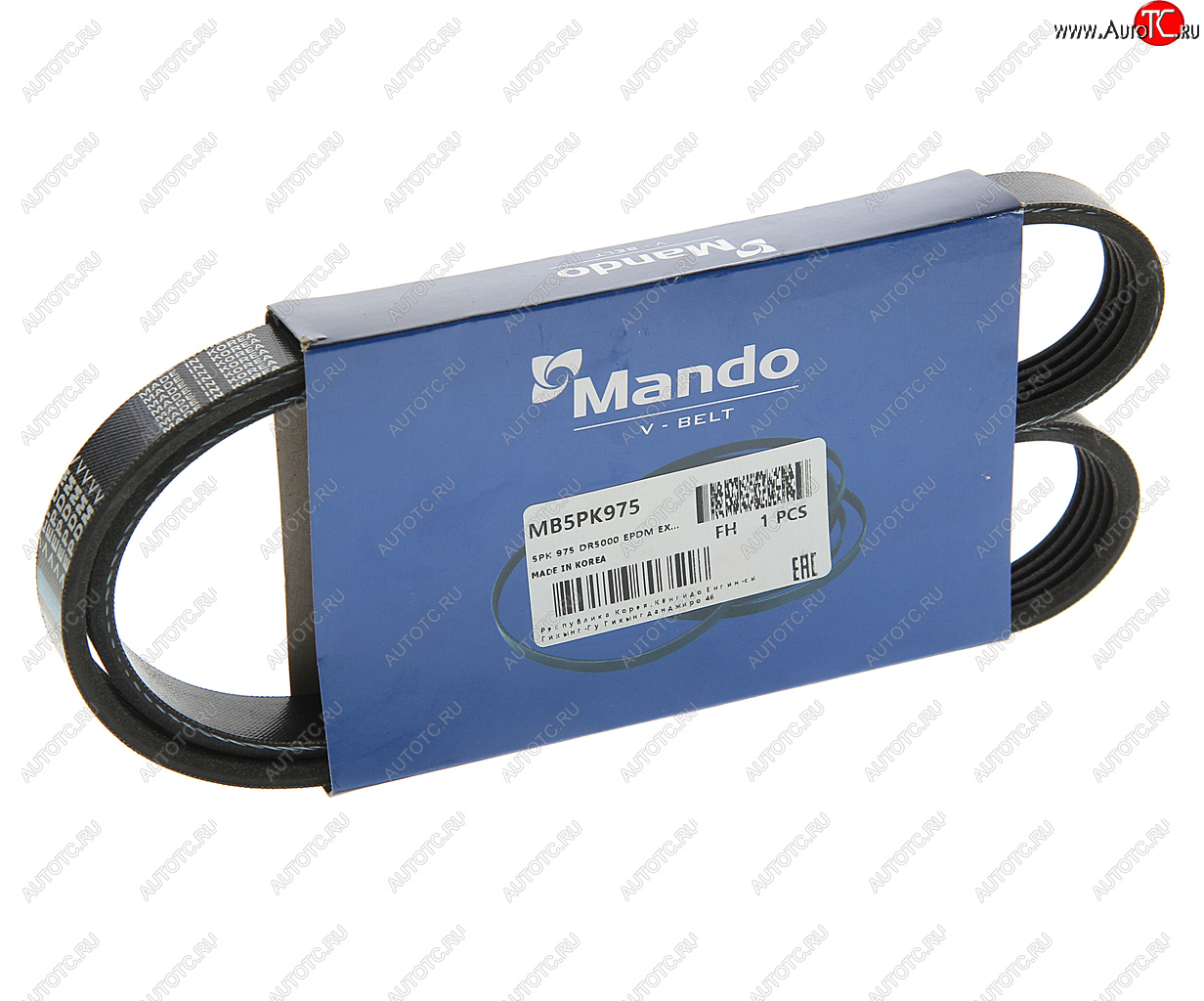 262 р. Ремень приводной поликлиновой 5PK975 MANDO MANDO mb5pk975  с доставкой в г. Майкоп