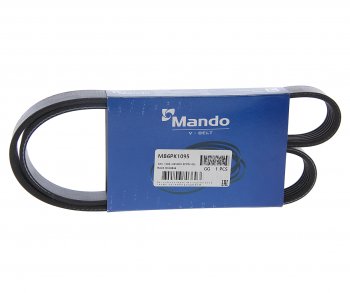 469 р. Ремень приводной поликлиновой 6PK1095 MANDO MANDO mb6pk1095  с доставкой в г. Майкоп. Увеличить фотографию 1