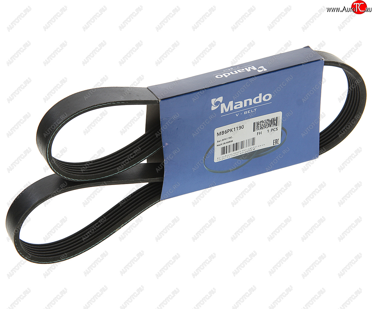 549 р. Ремень приводной поликлиновой 6PK1190 MANDO MANDO mb6pk1190  с доставкой в г. Майкоп