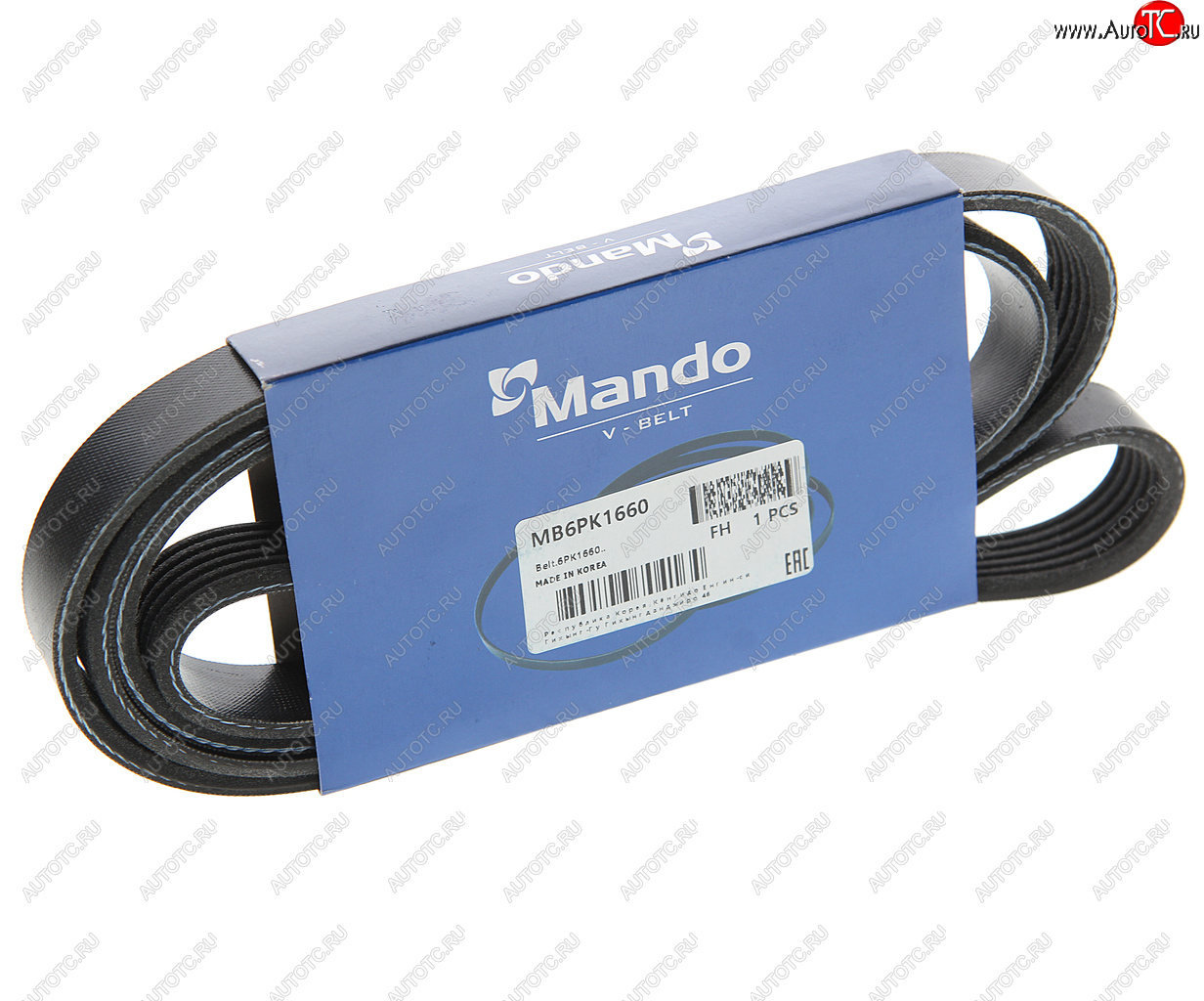 429 р. Ремень приводной поликлиновой 6PK1660 MANDO MANDO mb6pk1660 MANDO mb6pk1660  с доставкой в г. Майкоп