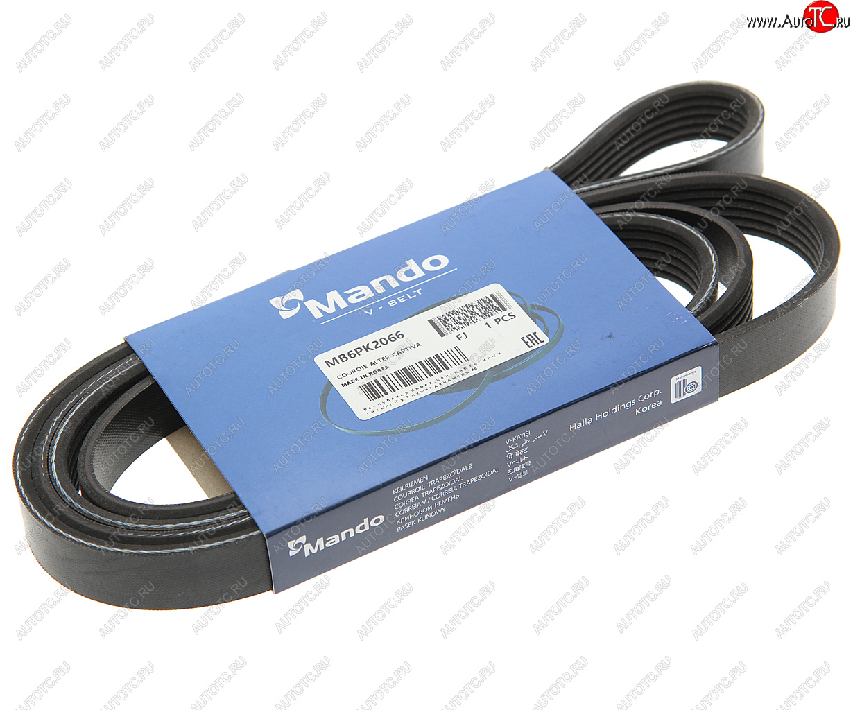 419 р. Ремень приводной поликлиновой 6PK2066 MANDO MANDO mb6pk2066  с доставкой в г. Майкоп