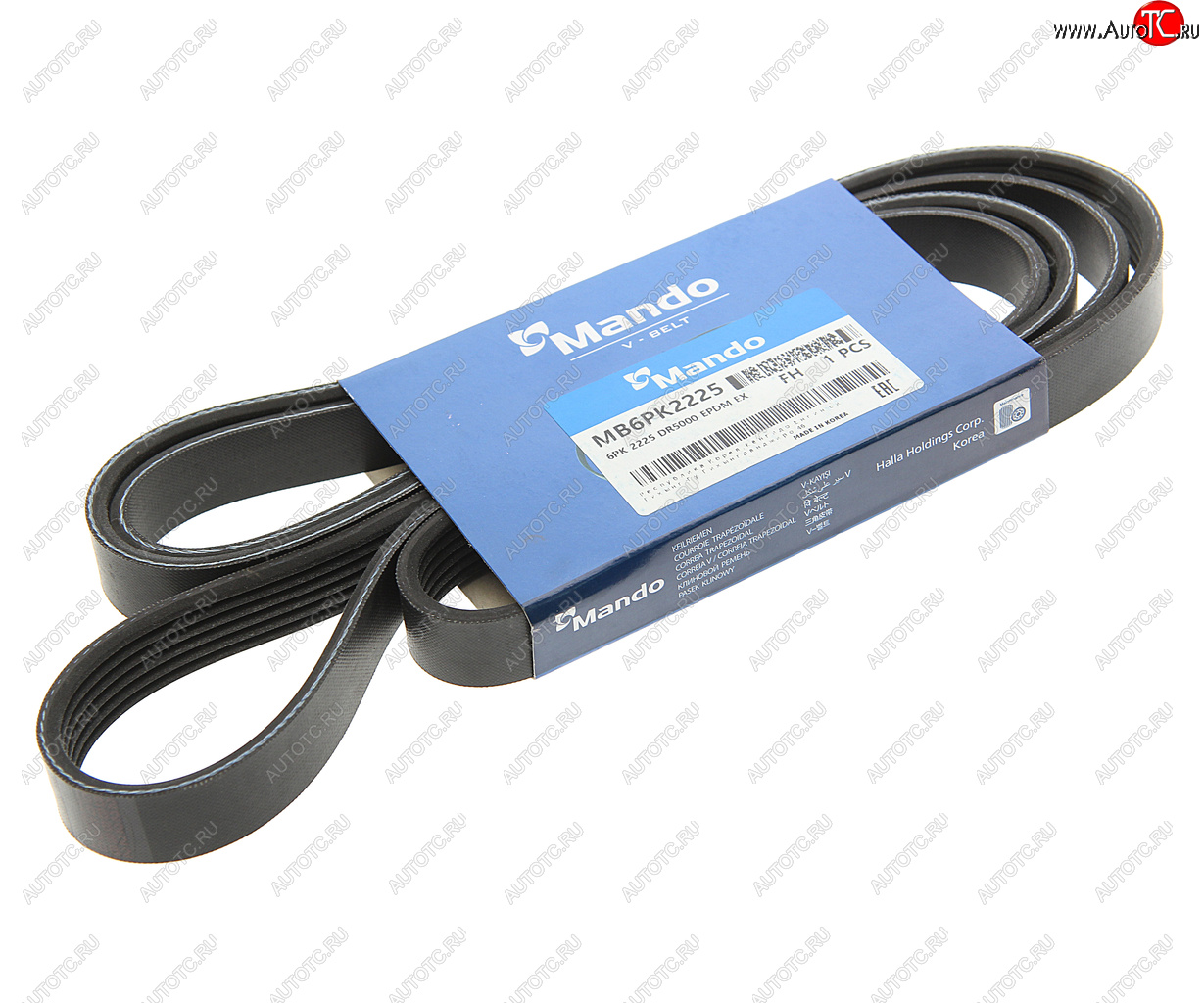 1 249 р. Ремень приводной поликлиновой 6PK2225 SSANGYONG Kyron (06-),Rexton (02-) (E2832) MANDO MANDO mb6pk2225  с доставкой в г. Майкоп