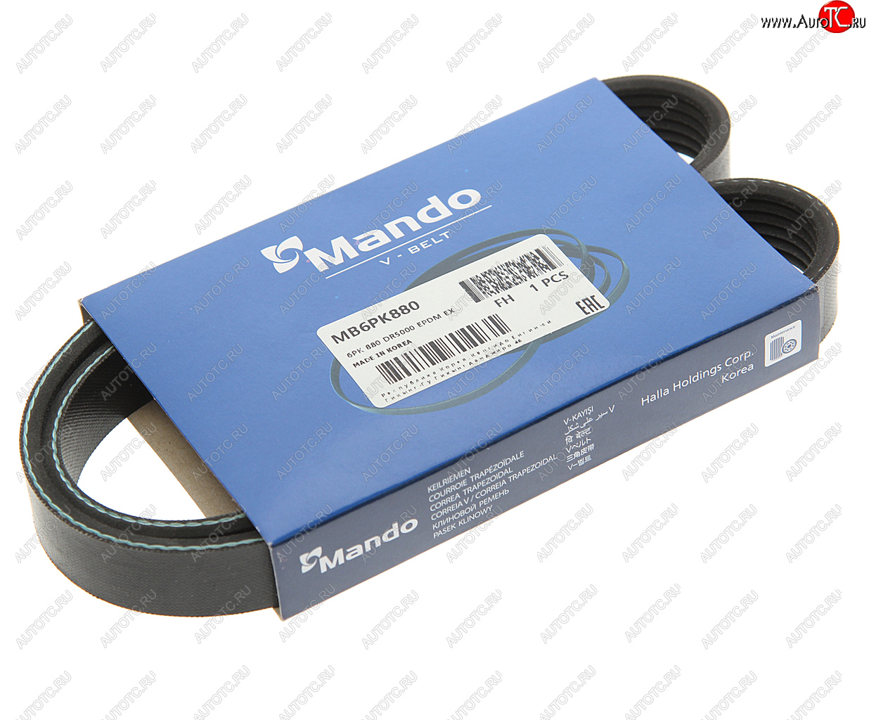 349 р. Ремень приводной поликлиновой 6PK880 CHEVROLET Aveo (03-) MANDO MANDO mb6pk880  с доставкой в г. Майкоп