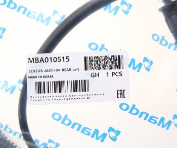 1 199 р. Датчик АБС KIA Mohave (16-) колеса заднего левого MANDO MANDO mba010515 MANDO mba010515  с доставкой в г. Майкоп. Увеличить фотографию 2