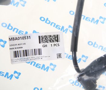 1 779 р. Датчик АБС HYUNDAI Porter 2 (17-) (2WD) колеса заднего левого MANDO MANDO mba010531 MANDO mba010531  с доставкой в г. Майкоп. Увеличить фотографию 2