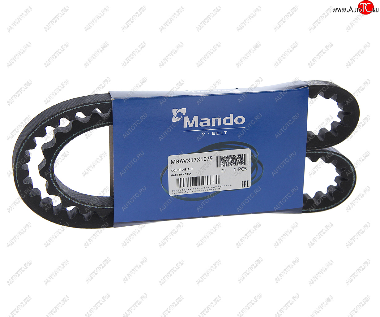 849 р. Ремень приводной клиновой 17х1075 MANDO MANDO mbavx17x1075  с доставкой в г. Майкоп