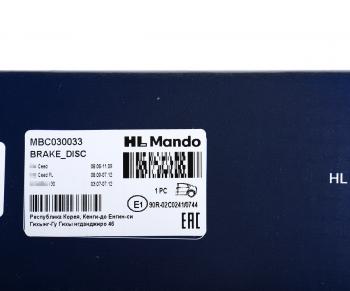 2 569 р. Диск тормозной HYUNDAI Elantra (06-),i30,ix35 KIA Ceed,Sportage (10-) задний (1шт.) MANDO MANDO mbc030033  с доставкой в г. Майкоп. Увеличить фотографию 4