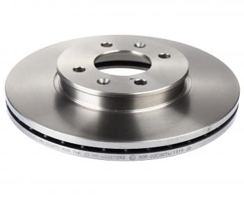 3 899 р. Диск тормозной HYUNDAI Solaris (11-) KIA Rio (11-) передний (1шт.) MANDO MANDO mbc030275 MANDO mbc030275  с доставкой в г. Майкоп. Увеличить фотографию 1