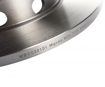 1 879 р. Диск тормозной MERCEDES 190 (W201) передний (1шт.) MANDO MANDO mbc035101 MANDO mbc035101  с доставкой в г. Майкоп. Увеличить фотографию 4