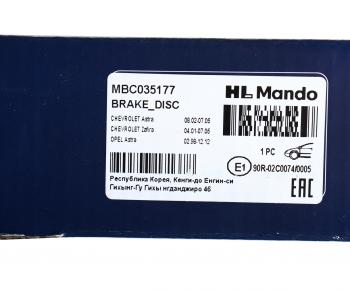 3 899 р. Диск тормозной OPEL Astra G,H,Zafira передний (1шт.) MANDO MANDO mbc035177 MANDO mbc035177  с доставкой в г. Майкоп. Увеличить фотографию 7