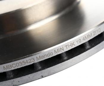 2 999 р. Диск тормозной MERCEDES A (W168) передний (1шт.) MANDO MANDO mbc035423  с доставкой в г. Майкоп. Увеличить фотографию 4