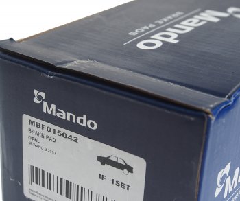 3 099 р. Колодки тормозные передние (4шт.) MANDO Renault Master FD,JD фургон дорестайлинг (1998-2003)  с доставкой в г. Майкоп. Увеличить фотографию 3