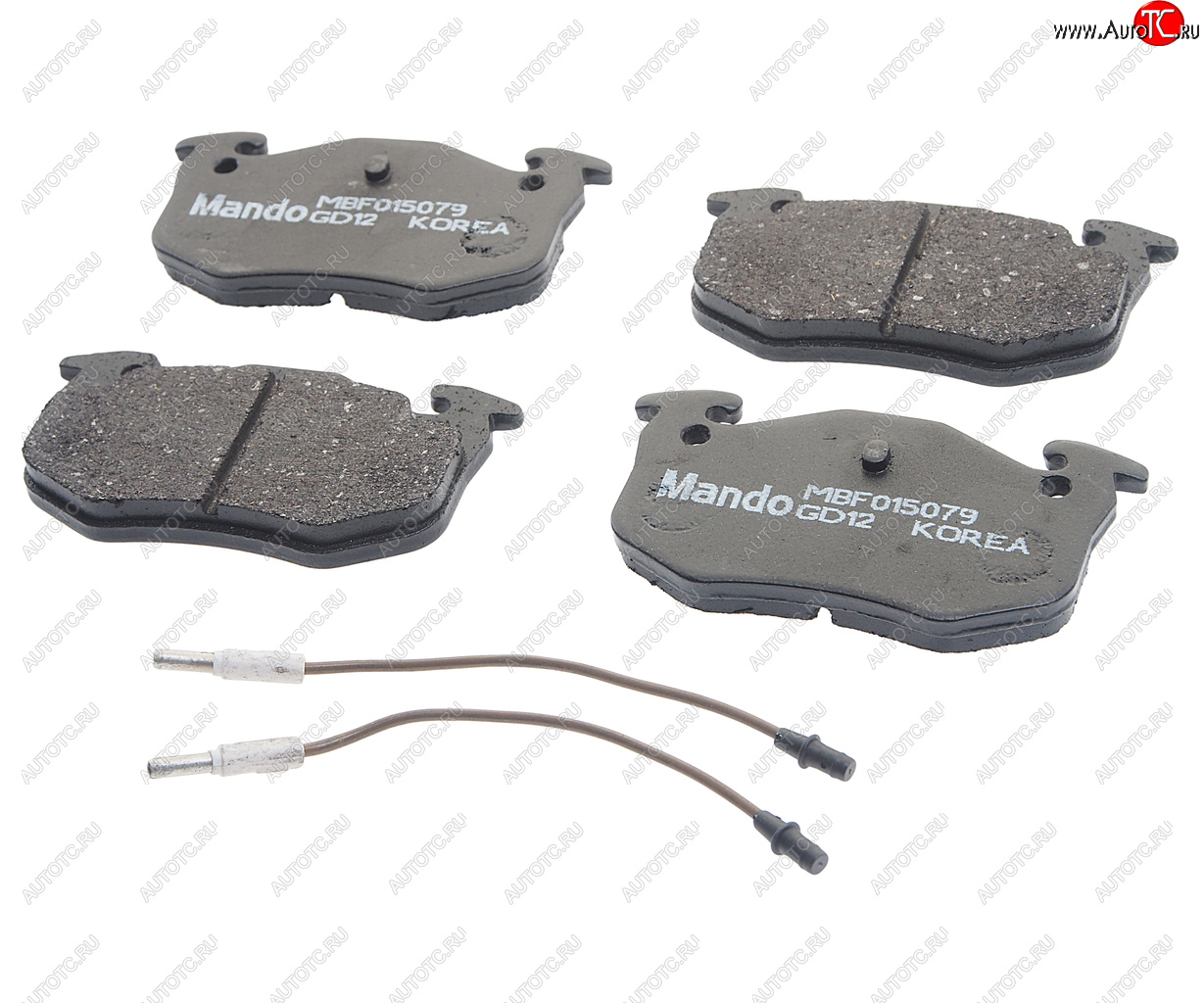 1 229 р. Колодки тормозные PEUGEOT 206 (00-),306 (-02) RENAULT Megane (-02) задние (4шт.) MANDO MANDO mbf015079  с доставкой в г. Майкоп