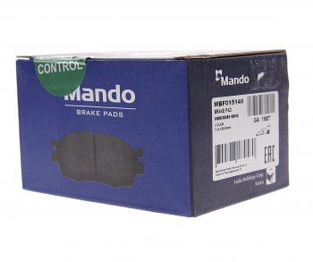 1 429 р. Колодки тормозные MERCEDES W202,W203,W209,W210,R171 CHRYSLER задние (4шт.) MANDO MANDO mbf015140 MANDO mbf015140  с доставкой в г. Майкоп. Увеличить фотографию 2