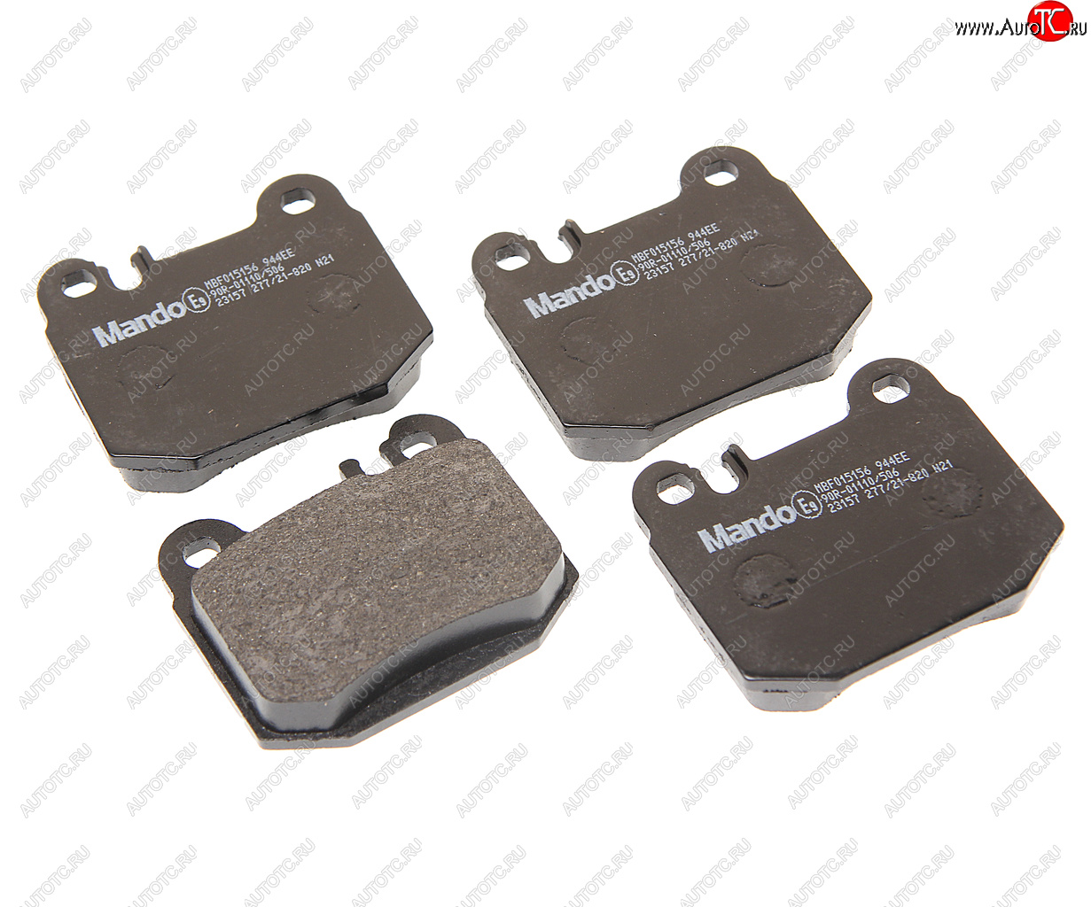 2 279 р. Колодки тормозные MERCEDES (W163) ML230,ML500 задние (4шт.) MANDO MANDO mbf015156  с доставкой в г. Майкоп