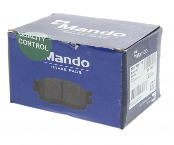 1 299 р. Колодки тормозные CITROEN C2,C3 (02-) (1.11.4) передние (4шт.) MANDO MANDO mbf015170  с доставкой в г. Майкоп. Увеличить фотографию 2