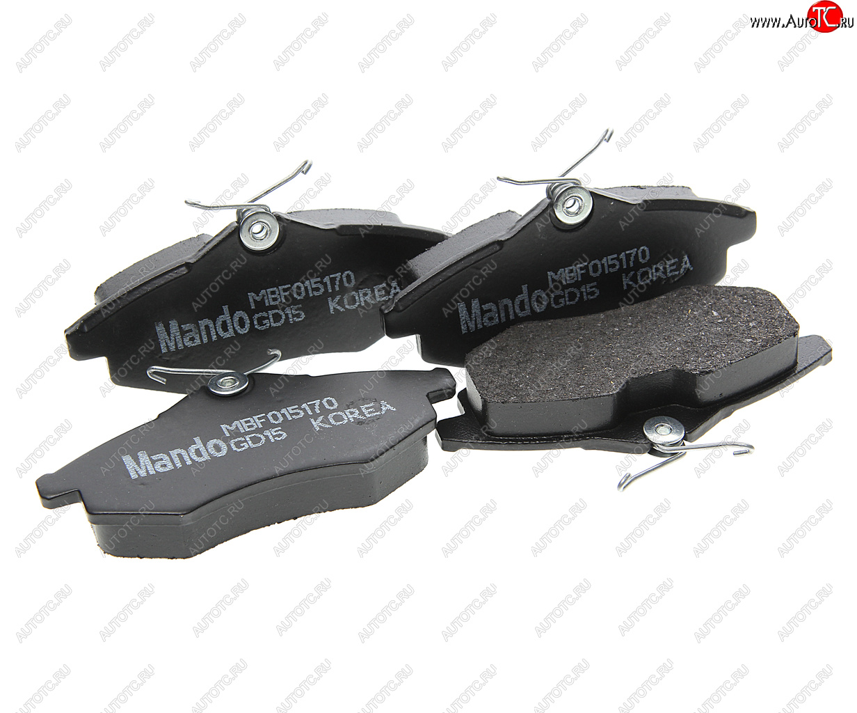 1 299 р. Колодки тормозные CITROEN C2,C3 (02-) (1.11.4) передние (4шт.) MANDO MANDO mbf015170  с доставкой в г. Майкоп
