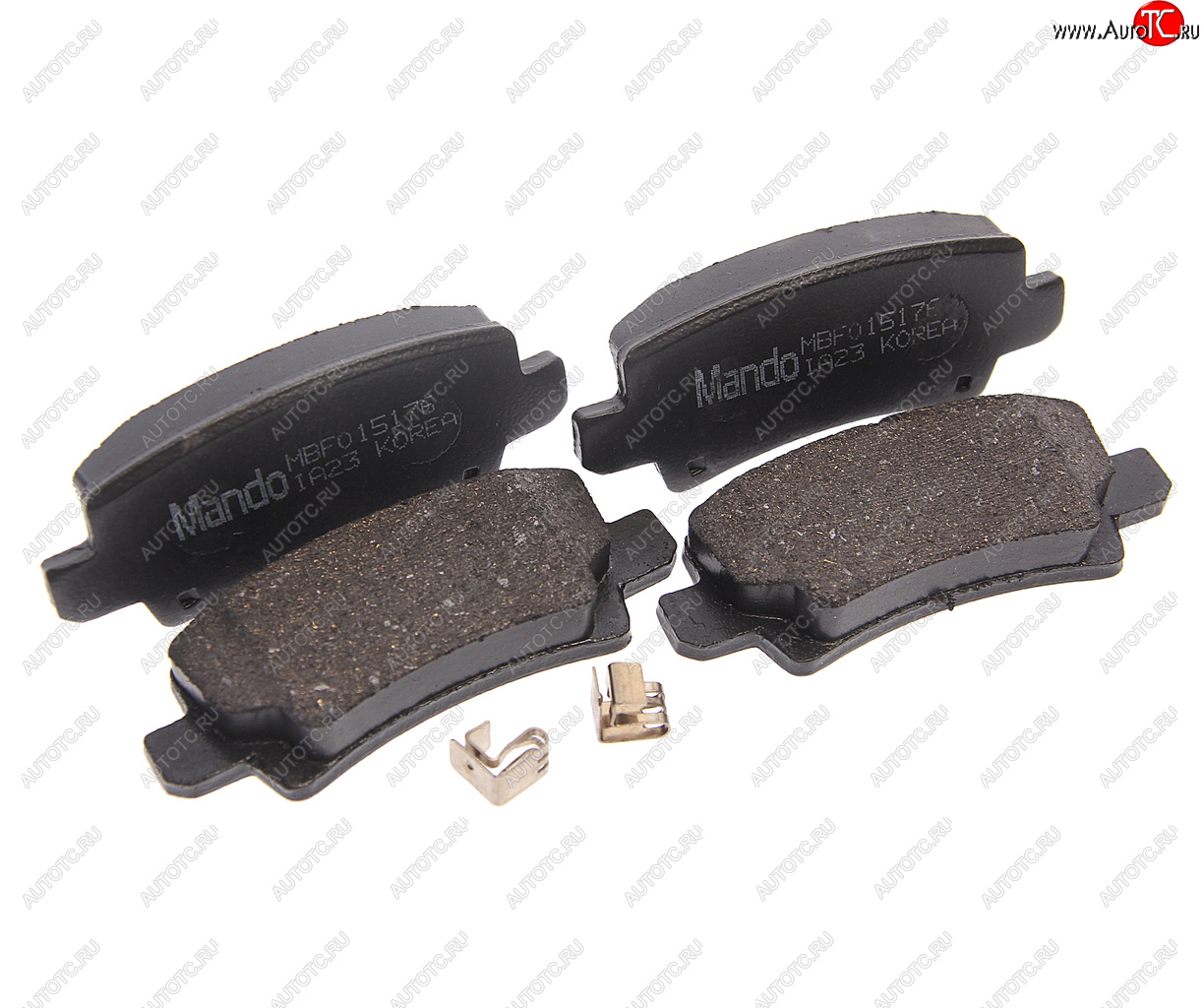 999 р. Колодки тормозные TOYOTA Corolla (02-) задние (4шт.) MANDO MANDO mbf015176  с доставкой в г. Майкоп