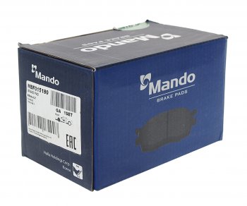 1 399 р. Колодки тормозные RENAULT Megane 2,Scenic 2 передние (4шт.) MANDO MANDO mbf015180  с доставкой в г. Майкоп. Увеличить фотографию 2